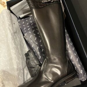 Frye Black Leather Riding Boots